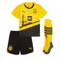 Borussia Dortmund Donyell Malen #21 Fußballbekleidung Heimtrikot Kinder 2024-25 Kurzarm (+ kurze hosen)